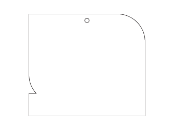 Auto Lufterfrischer quadratische Form personalisiert, Maße H: 70.65mm, L: 80.0mm.